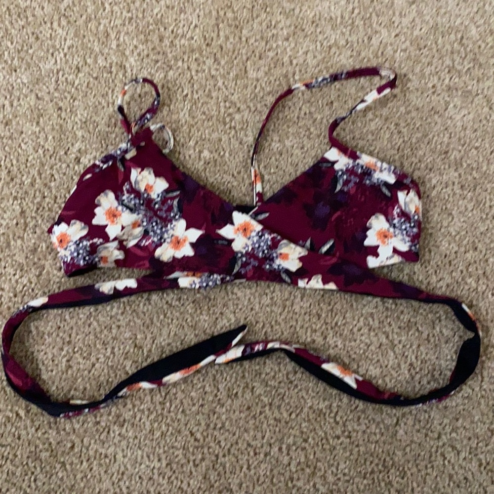 Zinke | Free People floral bikini top, size S